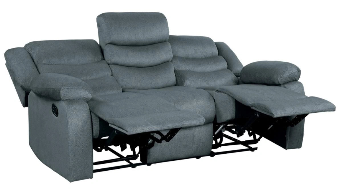 Five Star Furniture - Discus Double Reclining Sofa in Gray 9526GY-3
