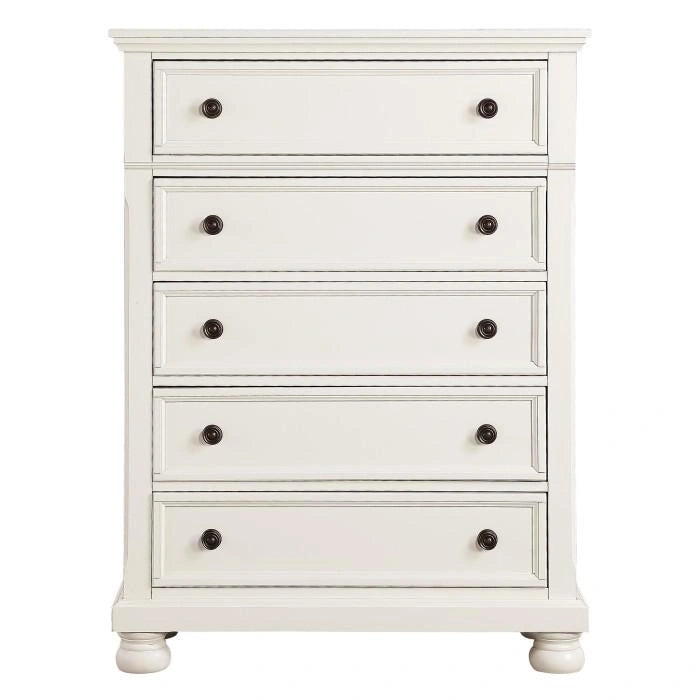Five Star Furniture - Laurelin 5 Drawer Chest in White 1714W-9
