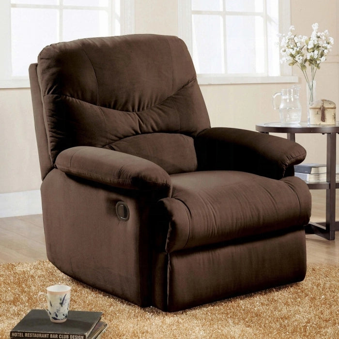 Five Star Furniture - Arcadia Chocolate Microfiber Recliner (Motion)