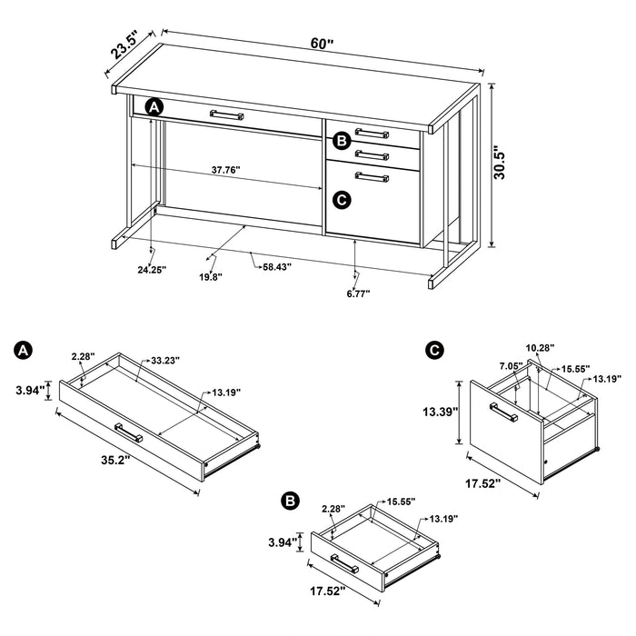 Five Star Furniture - Loomis Computer Desk