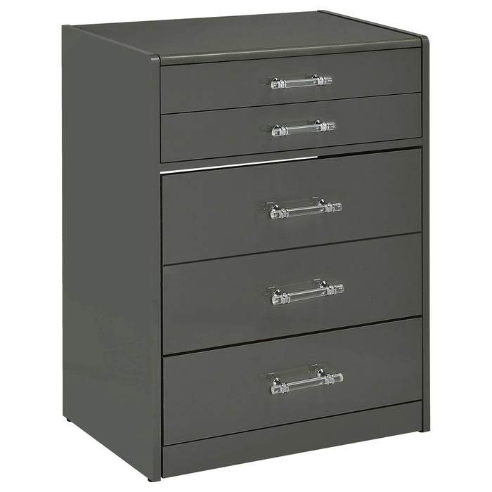 Five Star Furniture - Danbury Makeup Vanity Table with LED Mirror and Stool