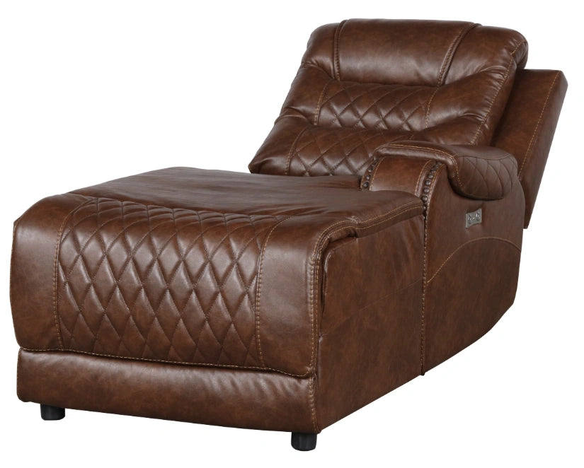 Five Star Furniture - Putnam Power Right Side Reclining Chaise with USB Port in Brown 9405BR-RCPW