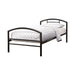 Five Star Furniture - Baines Twin Metal Bed with Arched Headboard Black image