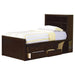 Five Star Furniture - Phoenix Full Bookcase Bed with Underbed Storage Cappuccino image