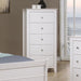 Five Star Furniture - Selena 5-drawer Chest Cream White image