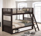 Five Star Furniture - Oliver Twin Over Twin Bunk Bed Java image