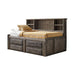 Five Star Furniture - Wrangle Hill Twin Storage Daybed Gun Smoke image