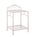 Five Star Furniture - Massi 1-shelf Nightstand with Glass Top Powder Pink image