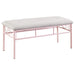 Five Star Furniture - Massi Tufted Upholstered Bench Powder Pink image