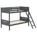 Five Star Furniture - Littleton Twin Over Twin Bunk Bed Grey image