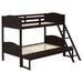 Five Star Furniture - Arlo Twin Over Full Bunk Bed with Ladder Espresso image