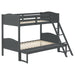 Five Star Furniture - Arlo Twin Over Full Bunk Bed with Ladder Grey image