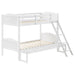 Five Star Furniture - Arlo Twin Over Full Bunk Bed with Ladder White image