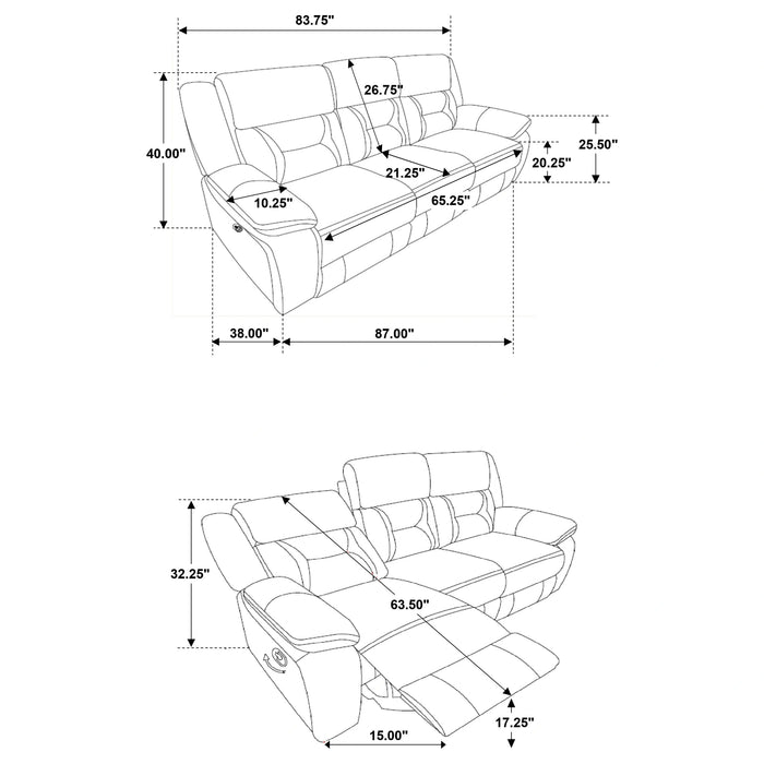Five Star Furniture - Greer Reclining Sofa Set