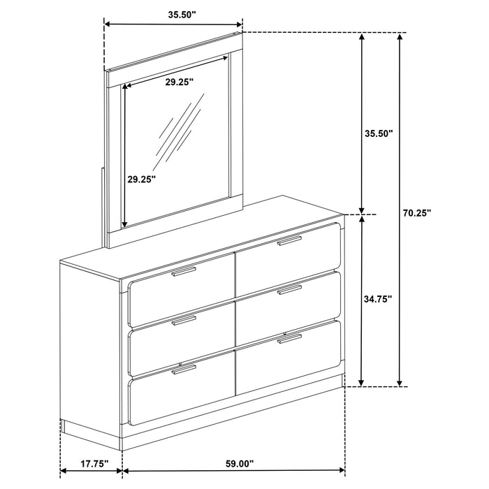 Five Star Furniture - Caraway Dresser with Mirror
