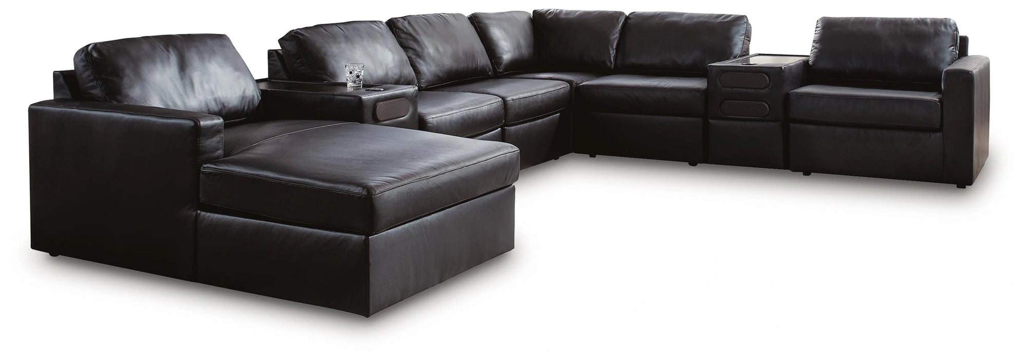 Five Star Furniture - Modmax II Sectional with Chaise and Audio Consoles