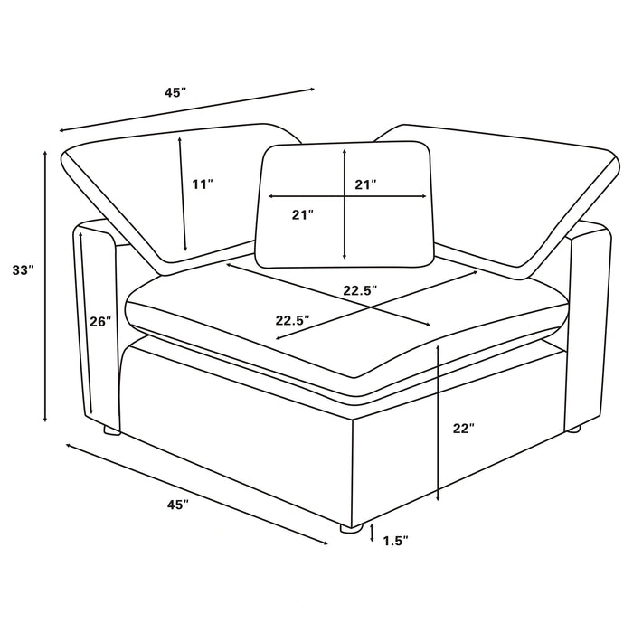 Five Star Furniture - Raleigh Modular Sectional Sofa