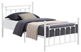 Five Star Furniture - Canon Full Metal Slatted Headboard Platform Bed - White image