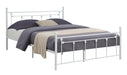 Five Star Furniture - Canon Queen Metal Slatted Headboard Platform Bed - White image