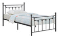 Five Star Furniture - Canon Full Metal Slatted Headboard Platform Bed - Gunmetal image