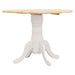 Five Star Furniture - Allison Drop Leaf Round Dining Table Natural Brown and White image