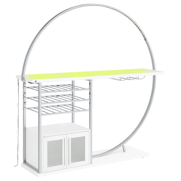 Five Star Furniture - Risley Wine Cabinet with LED Lighting