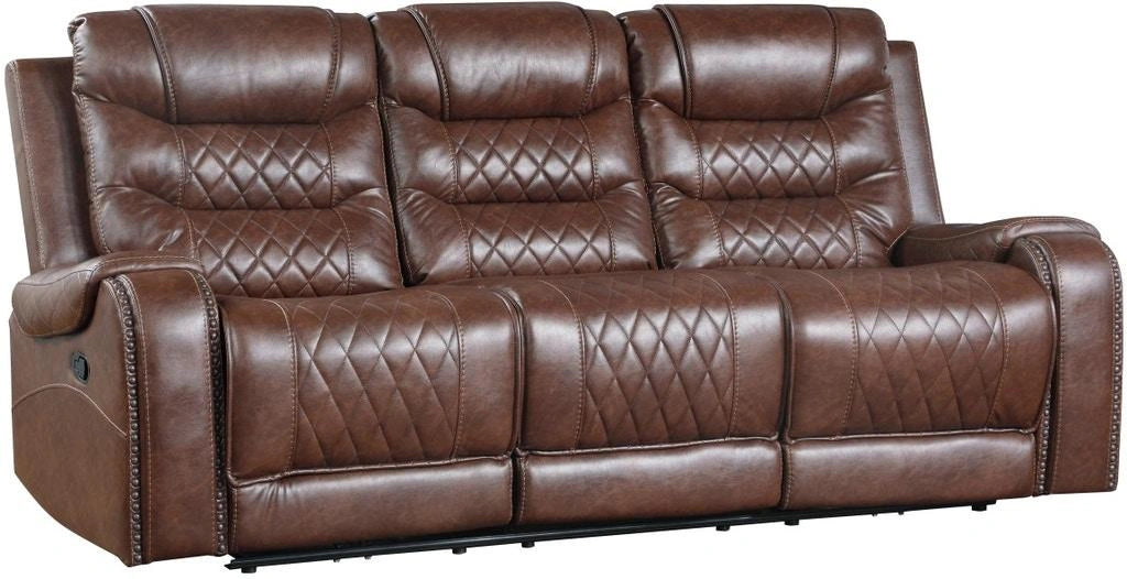 Five Star Furniture - Putnam Double Reclining Sofa with Drop-Down in Brown 9405BR-3