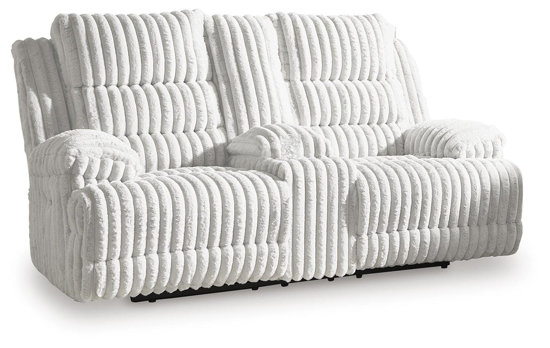 Five Star Furniture - Rhines Falls Power Reclining Loveseat with Console