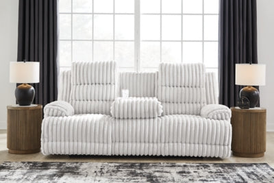 Five Star Furniture - Rhines Falls Power Reclining Sofa with Drop Down Table - Five Star Furniture & Mattress (GA)