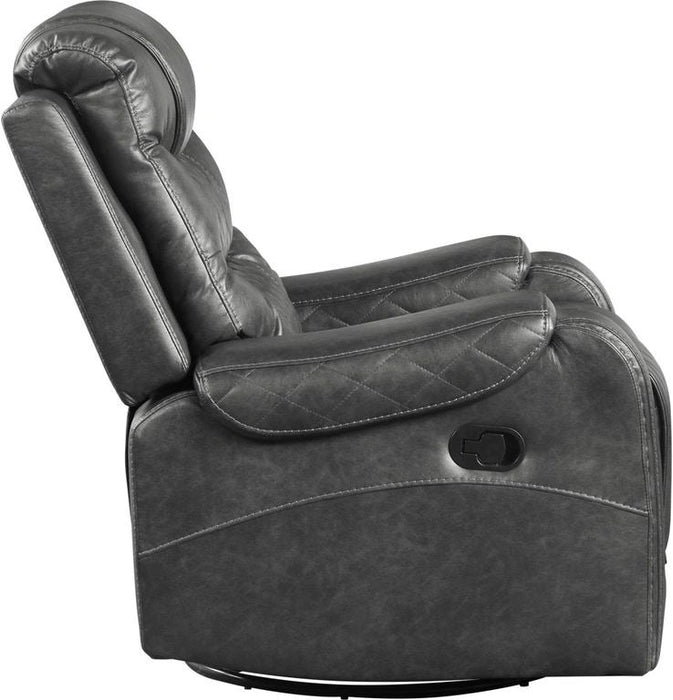 Five Star Furniture - Putnam Swivel Glider Reclining Chair in Gray 9405GY-1