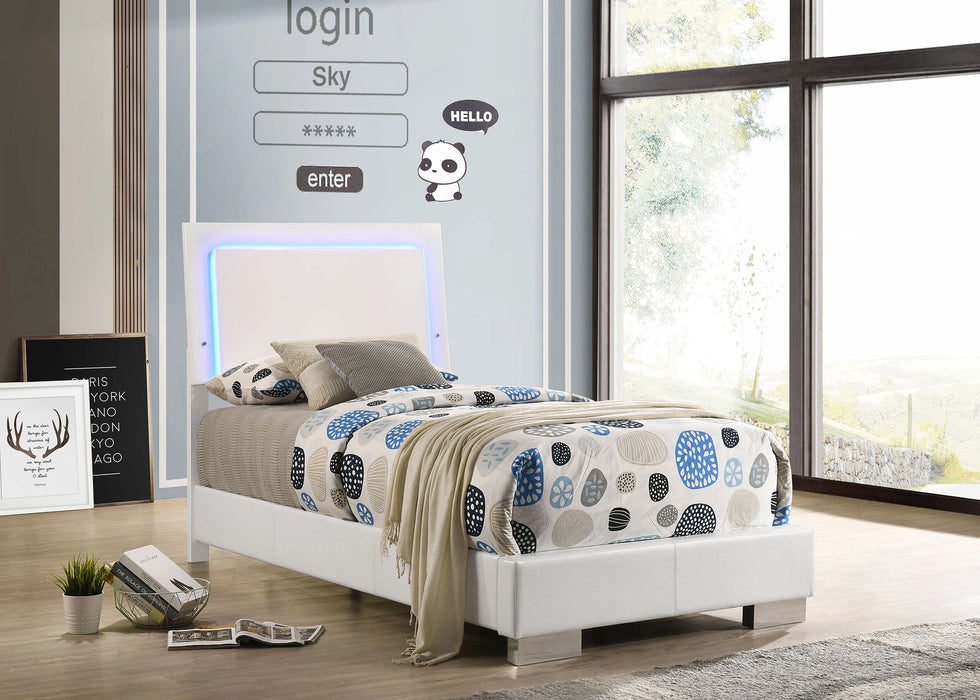 Five Star Furniture - Felicity Panel Bed with LED Lighting