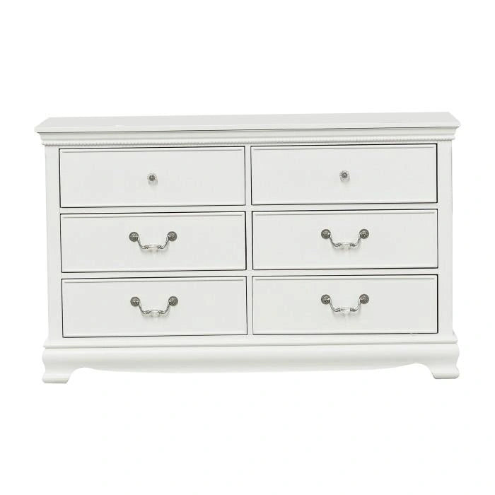 Five Star Furniture - Lucida 6 Drawer Dresser in White 2039W-5