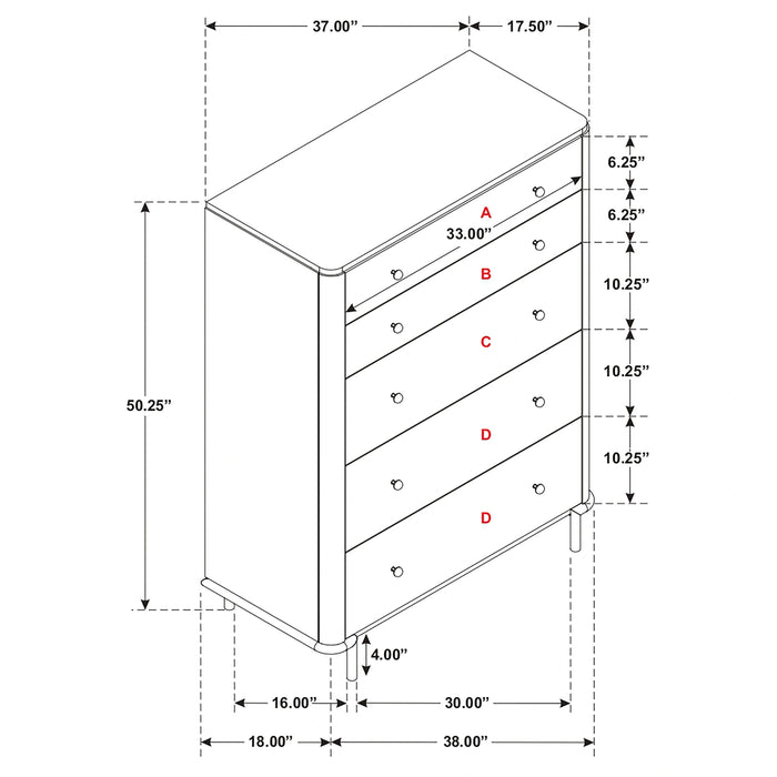 Five Star Furniture - Arini Chest of Drawers