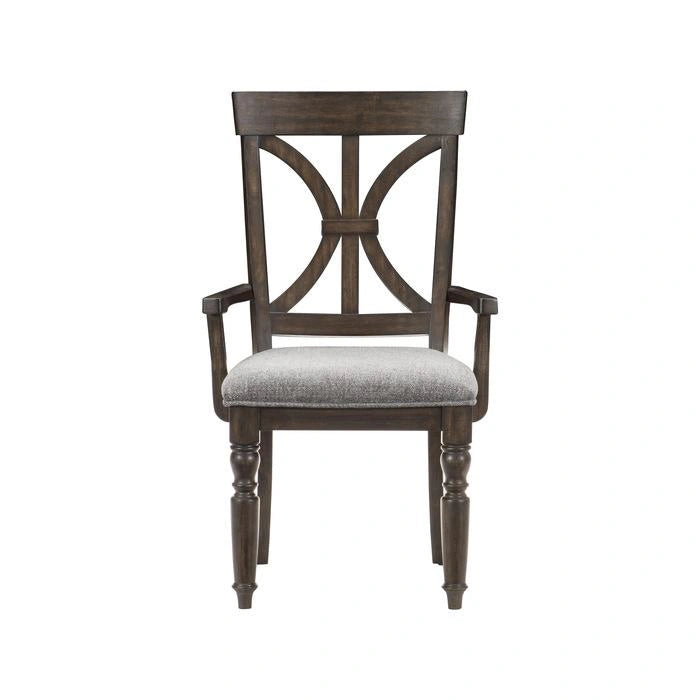 Five Star Furniture - Cardano Arm Chair in Charcoal (Set of 2)