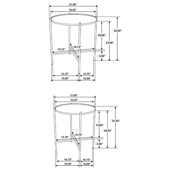 Five Star Furniture - Malka Nesting Table Set