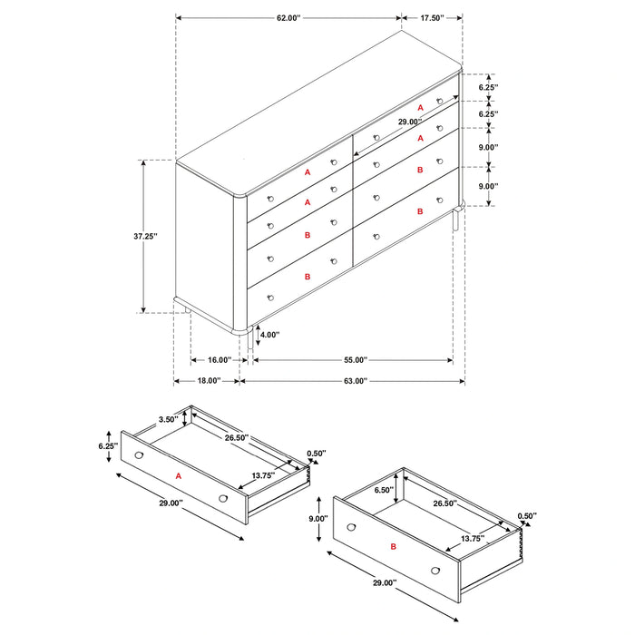 Five Star Furniture - Arini Dresser