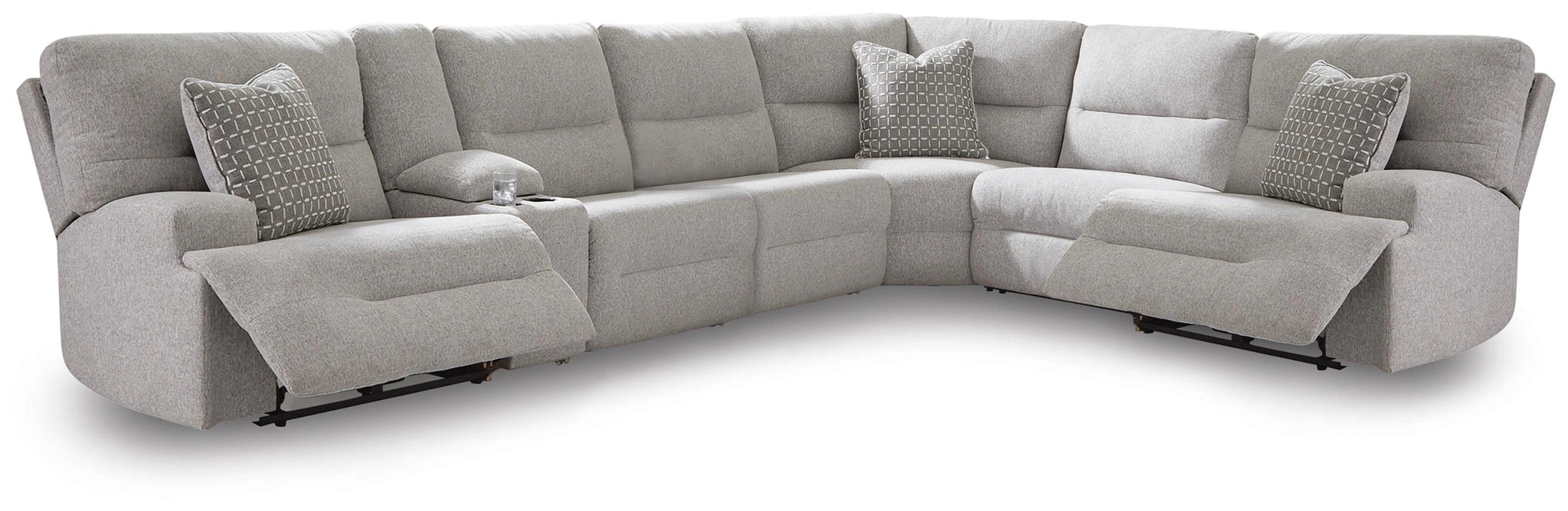 Five Star Furniture - Acklen Place Power Sectional Reclining Sofa with Storage Console