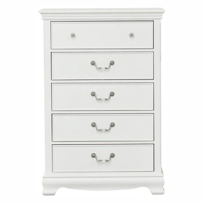 Five Star Furniture - Lucida 5 Drawer Chest in White 2039W-9