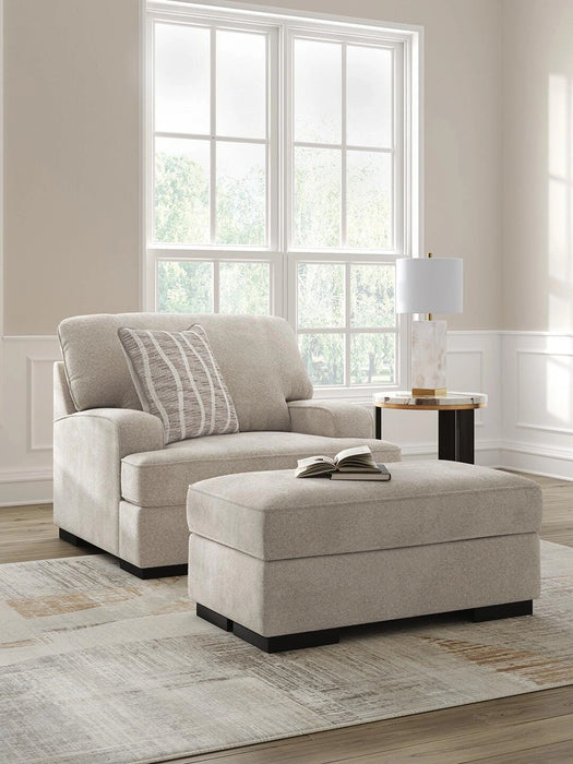 Five Star Furniture - High Profile Chair & Ottoman Living Room Set