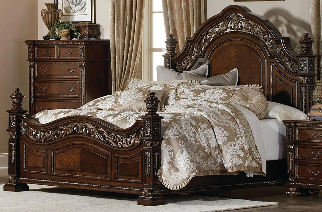 Five Star Furniture - Catalonia Queen Poster Bed in Cherry 1824-1