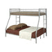 Five Star Furniture - Hayward Twin Over Full Bunk Bed Silver image