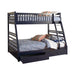 Five Star Furniture - Ashton Twin Over Full 2-drawer Bunk Bed Navy Blue image