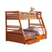 Five Star Furniture - Ashton Twin Over Full 2-drawer Bunk Bed Honey image