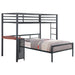 Five Star Furniture - Fisher 2-piece Metal Workstation Loft Bed Set Gunmetal image