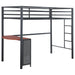 Five Star Furniture - Fisher Twin Workstation Loft Bed Gunmetal image