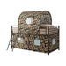 Five Star Furniture - Camouflage Tent Loft Bed with Ladder Army Green image