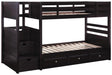 Five Star Furniture - Elliott Twin Over Twin Stairway Bunk Bed Cappuccino image