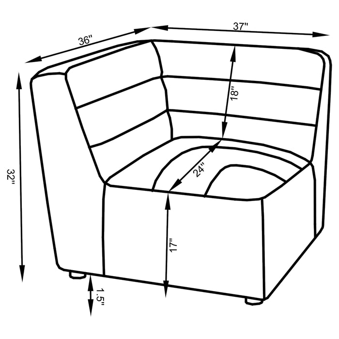 Five Star Furniture - Sunny Upholstered Corner Chair
