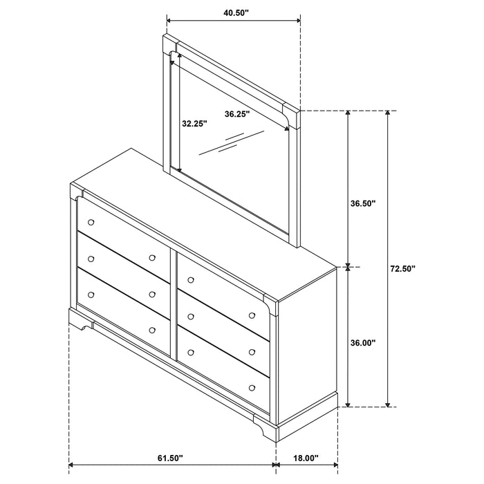 Five Star Furniture - Gran Park Dresser with Mirror
