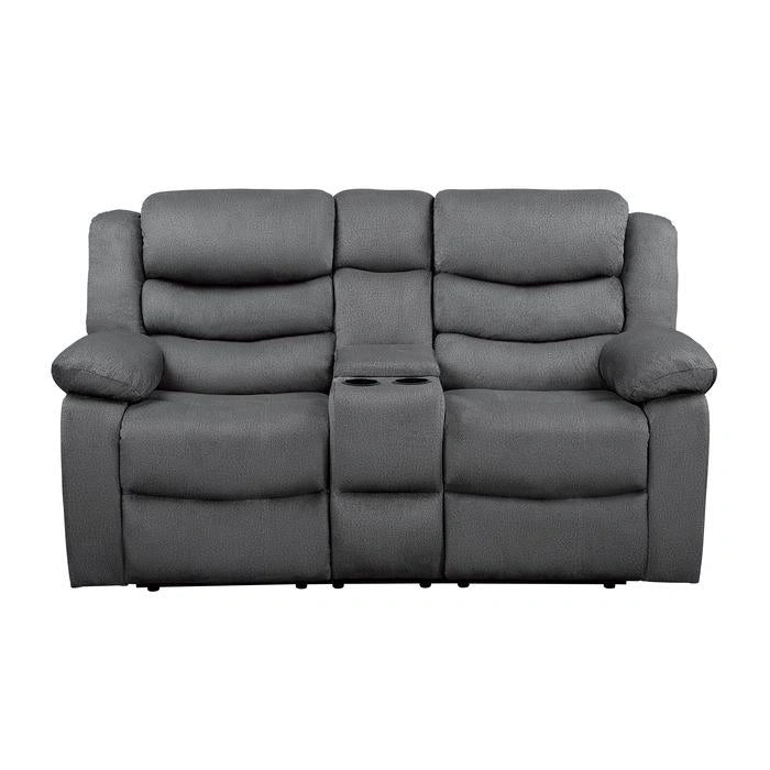 Five Star Furniture - Discus Double Reclining Loveseat in Gray 9526GY-2